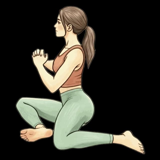 How to do 90/90 Hip Switch (No Hands): illustration of the pose