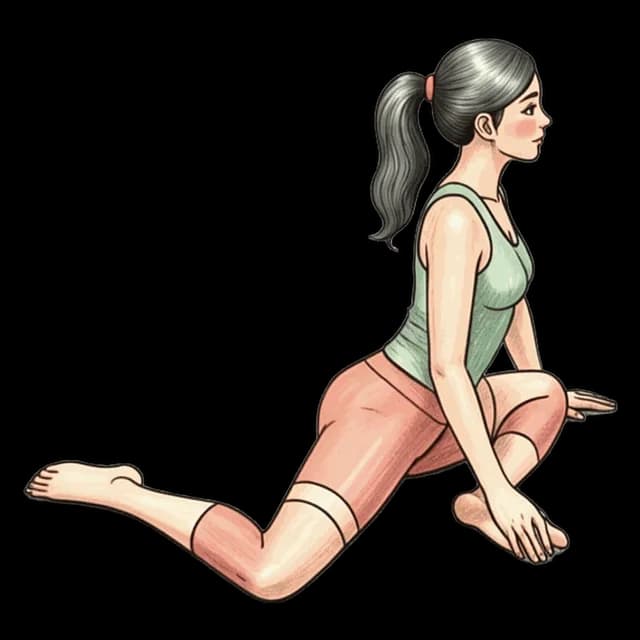How to do 90/90: illustration of the pose