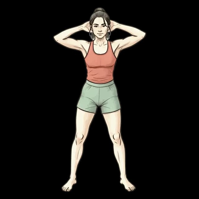 How to do Air Squats: illustration of the pose