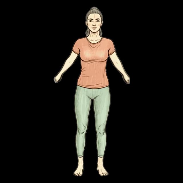How to do Arm Swings: illustration of the pose