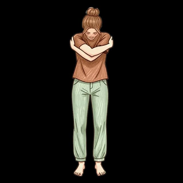 How to do Bear Hug: illustration of the pose