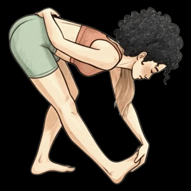 How to do Bent Over Calf: illustration of the pose