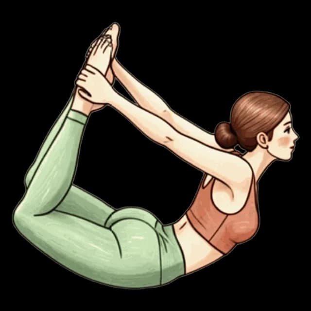 Bow Pose illustration