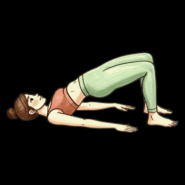 How to do Bridge Hold: illustration of the pose