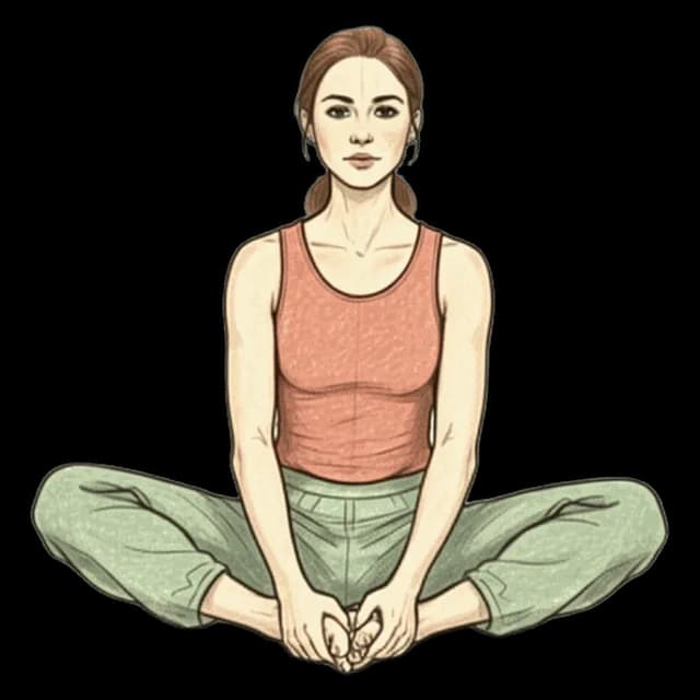 How to do Butterfly: illustration of the pose