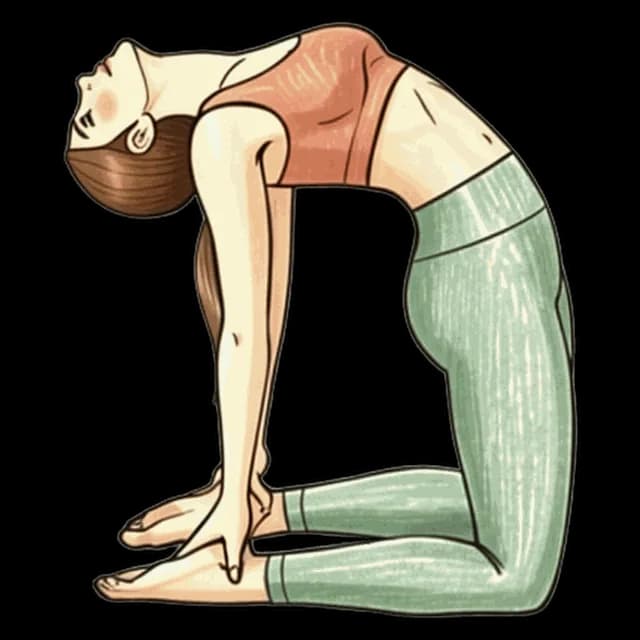 Camel Pose illustration