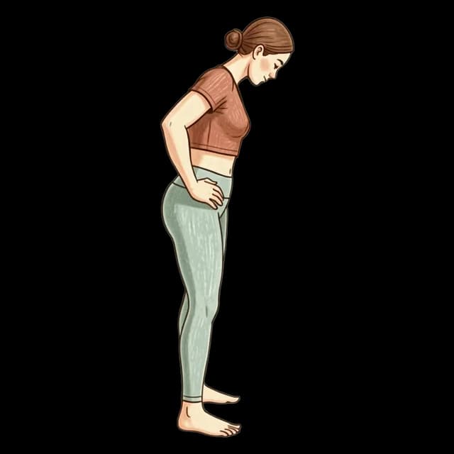 How to do Controlled Butt Kicks: illustration of the pose