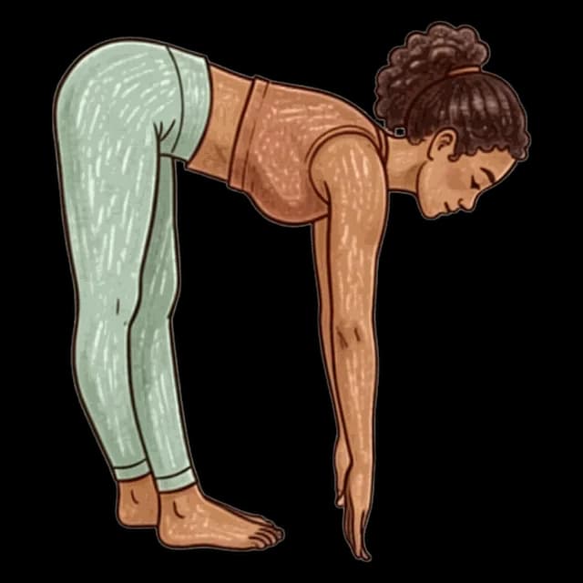 How to do Cross Leg Fold: illustration of the pose