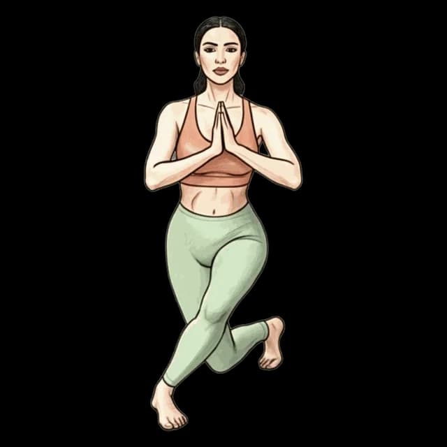 How to do Curtsy Lunge Hold: illustration of the pose