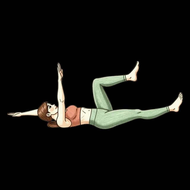 How to do Dead Bug Hold: illustration of the pose