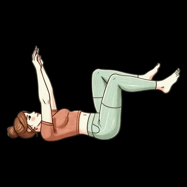 How to do Dead Bugs: illustration of the pose