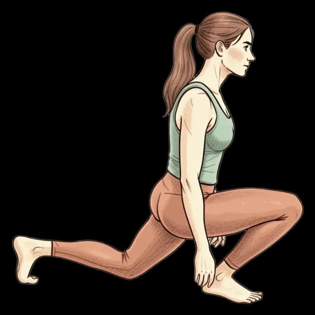 How to do Deep Split Squat: illustration of the pose