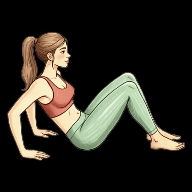 How to do Dip Hold: illustration of the pose