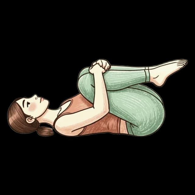How to do Double Knee-to-Chest: illustration of the pose