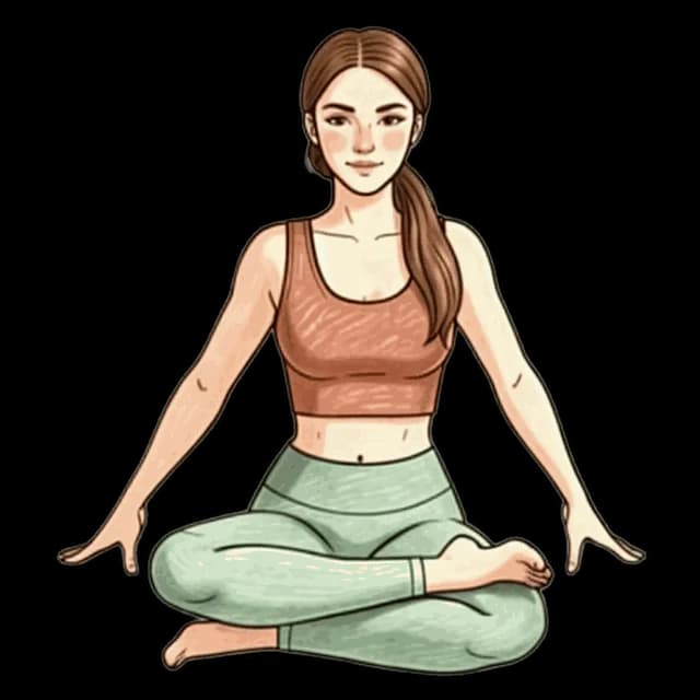 How to do Double Pigeon: illustration of the pose