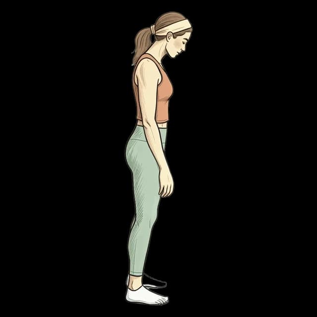 How to do Dynamic Quad Stretch: illustration of the pose