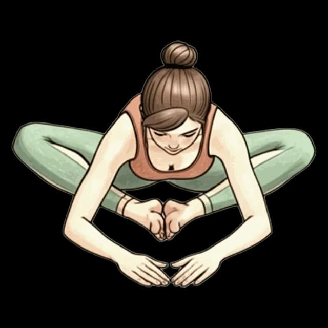 How to do Folded Butterfly: illustration of the pose