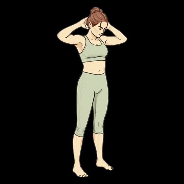 How to do Good Mornings: illustration of the pose