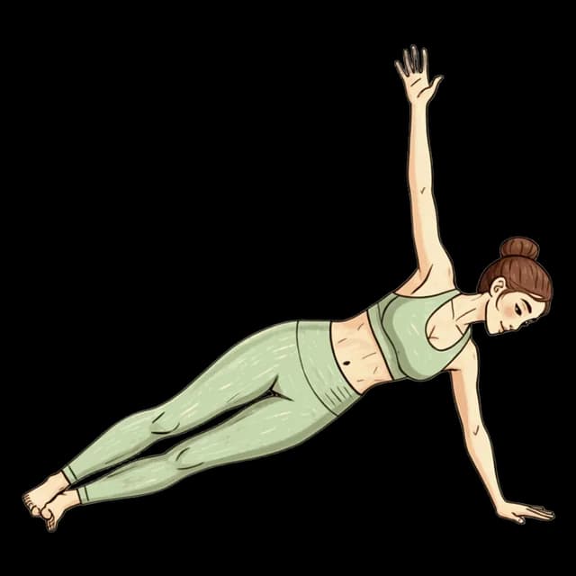 How to do Hand Side Plank: illustration of the pose