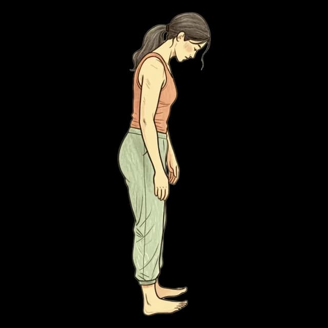 How to do Heel-to-Toe Rocks: illustration of the pose