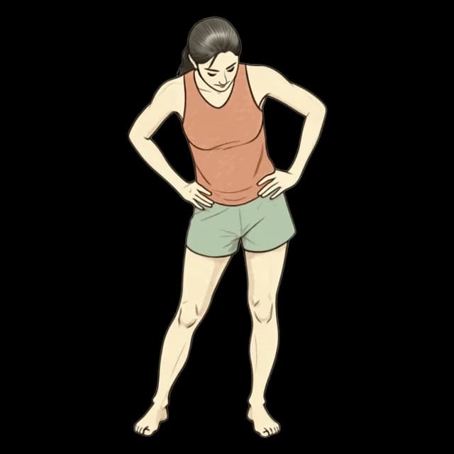 How to do Hip Circles: illustration of the pose