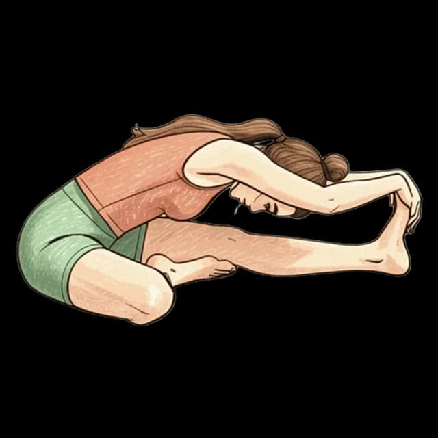 How to do Hurdler: illustration of the pose