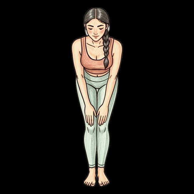 How to do Knee Circles: illustration of the pose