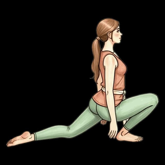How to do Knee-to-Wall: illustration of the pose