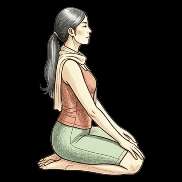 Kneeling Heel Sit illustration