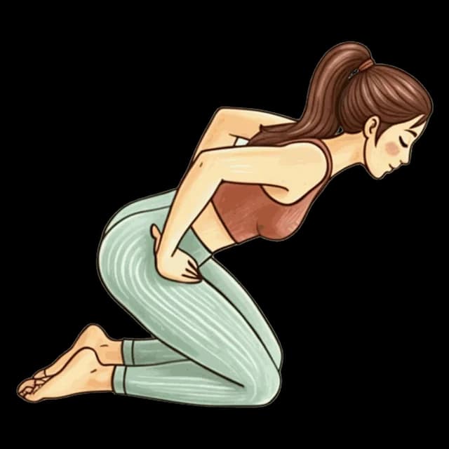 How to do Kneeling Hip Hinge: illustration of the pose