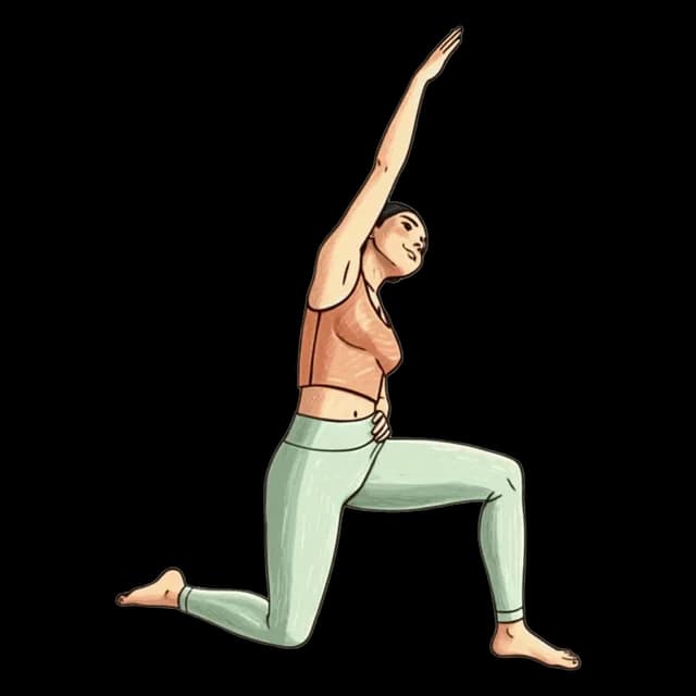 How to do Kneeling Psoas: illustration of the pose