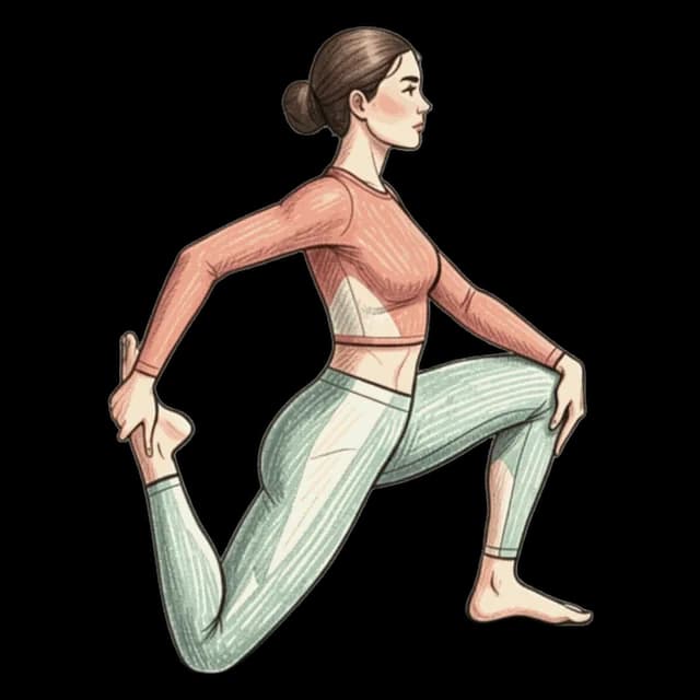 How to do Kneeling Quad: illustration of the pose