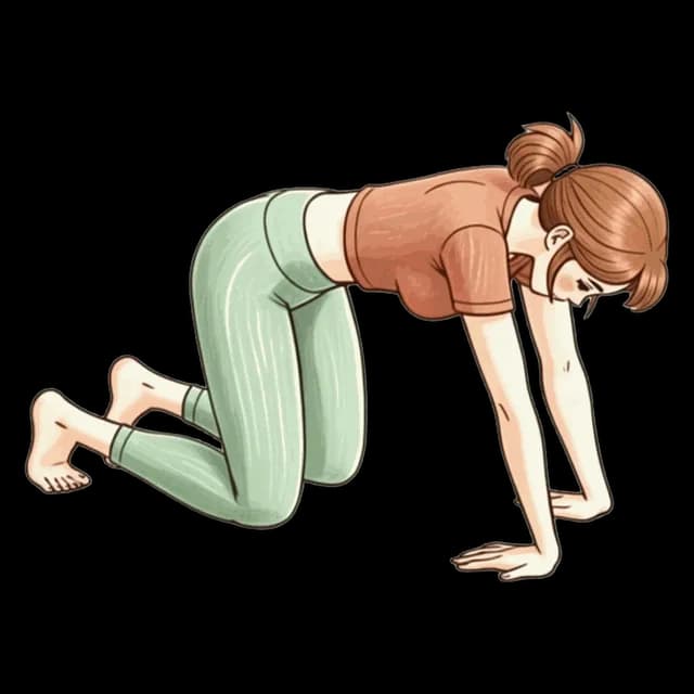 How to do Kneeling Wrist Extension Circles: illustration of the pose