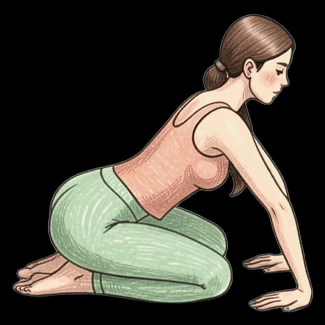 How to do Kneeling Wrist Extension: illustration of the pose