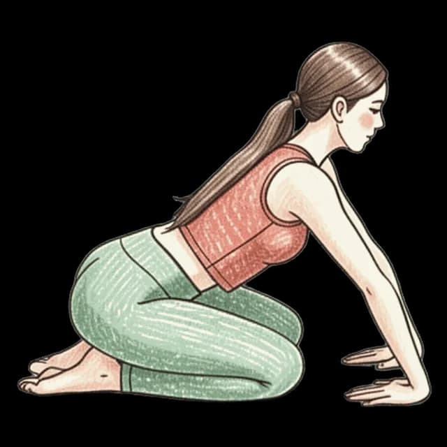 How to do Kneeling Wrist Flexion: illustration of the pose