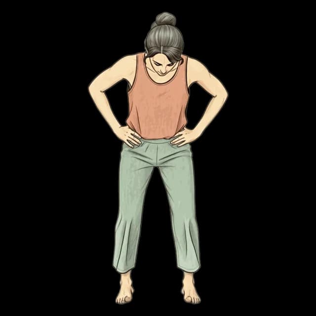 How to do Lateral Foot Rocks: illustration of the pose