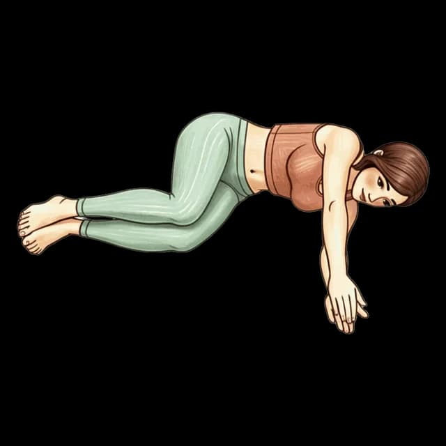 How to do Lying Open Book: illustration of the pose