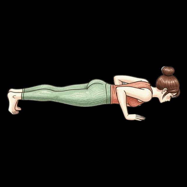How to do Narrow Push Up Hold: illustration of the pose
