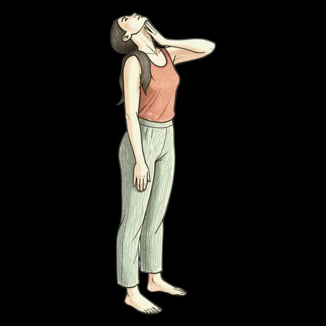 How to do Neck Extension: illustration of the pose
