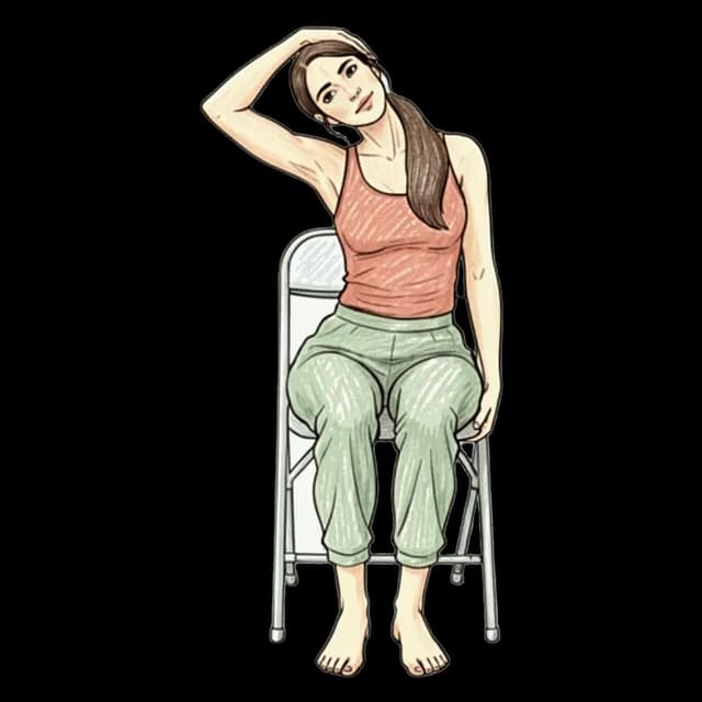 How to do Neck Laterals: illustration of the pose