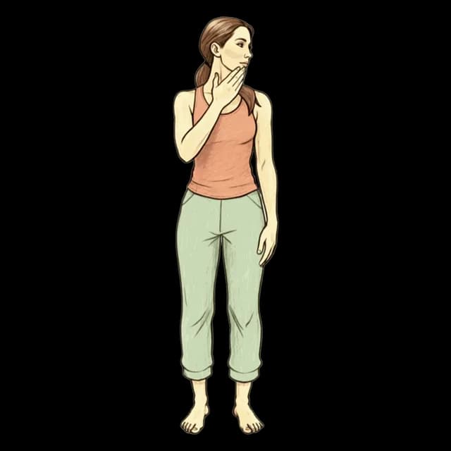 How to do Neck Rotation: illustration of the pose