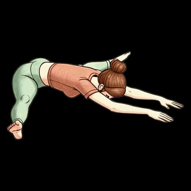 How to do Pancake Stretch: illustration of the pose