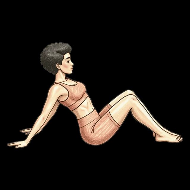 How to do Reach-Back Chest Stretch: illustration of the pose