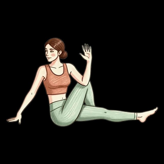 How to do Seated Twist: illustration of the pose