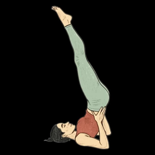 How to do Shoulder Stand: illustration of the pose