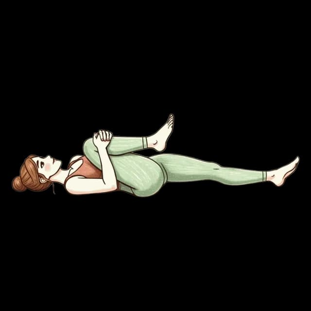 How to do Single Knee-to-Chest: illustration of the pose
