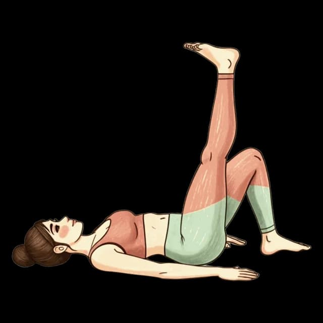 Single Leg Glute Bridges illustration