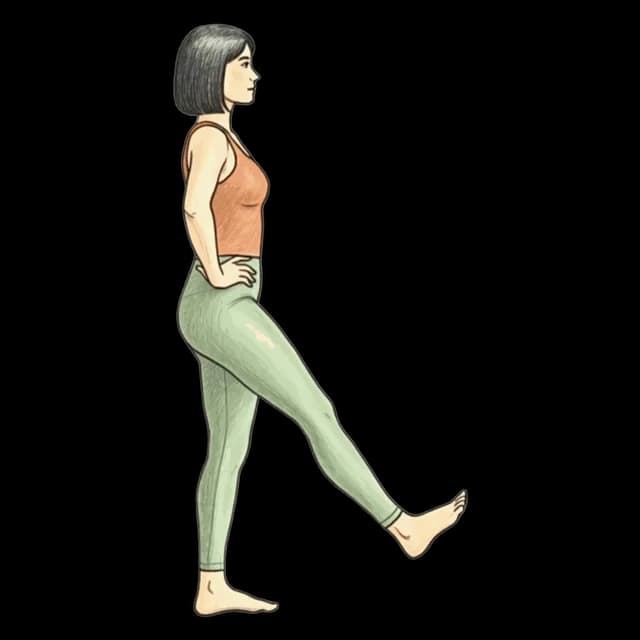 How to do Single Leg Stand: illustration of the pose