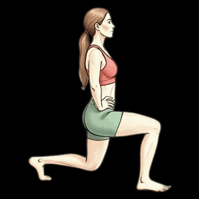Split Lunge Hold illustration