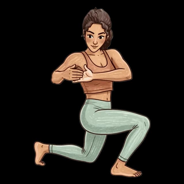 Split Squat Twists illustration